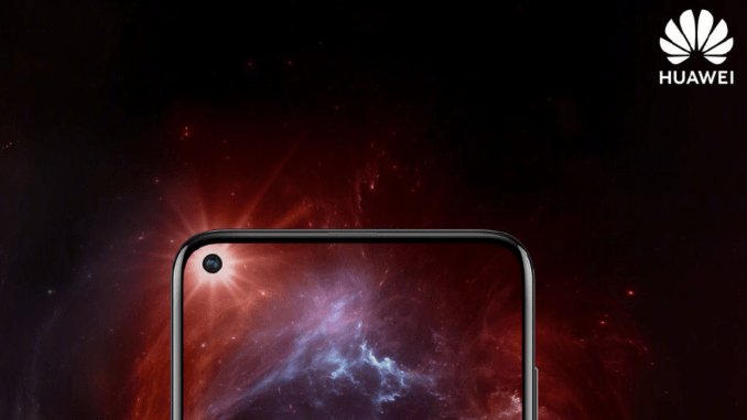 Huawei Nova 4 Official teaser display hole for selfie camera before its launch
