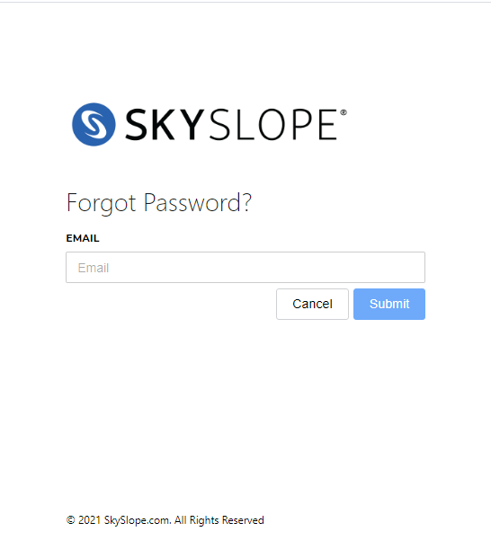 skyslope Forget Password