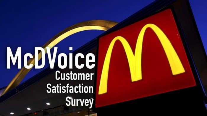 McDvoice customer survey on www.mcdvoice.com