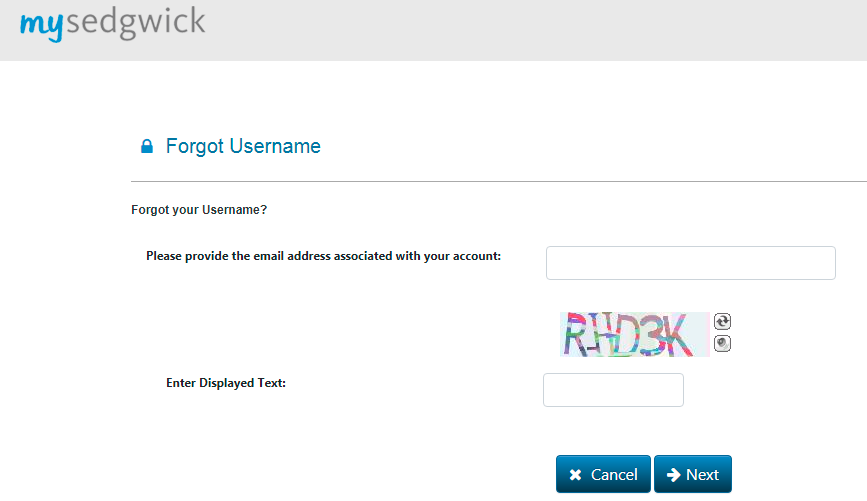 How To Recover MySedgwick Username