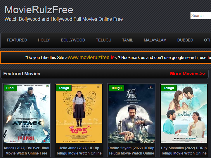 Best Alternatives to Movierulzfree Telugu Movies Download